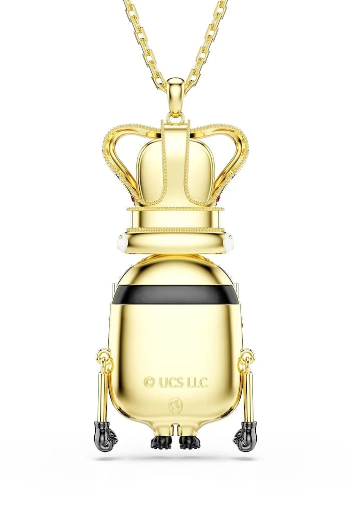 Swarovski MINIONS позлатено дамско колие с висулка и кристал Swarovski