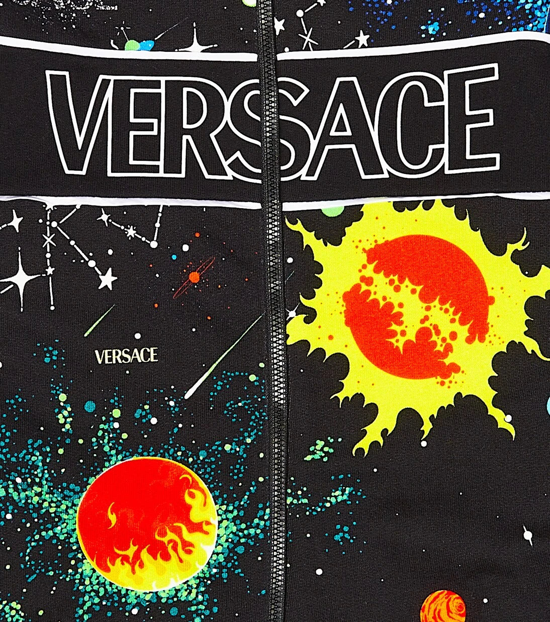 Versace Kids - جاكيت رياضي من جيرسي القطن المطبوع