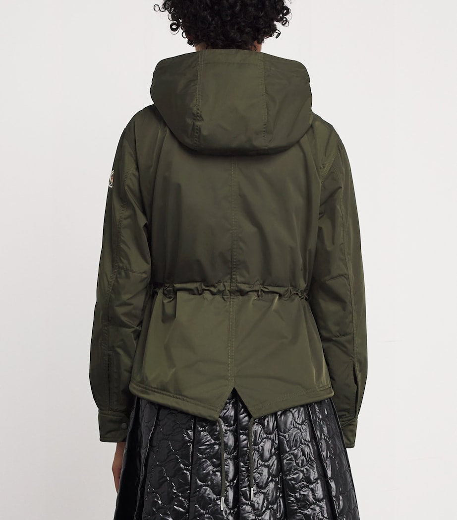 Moncler Green Water-Repellent Hooded Noizay Parka
