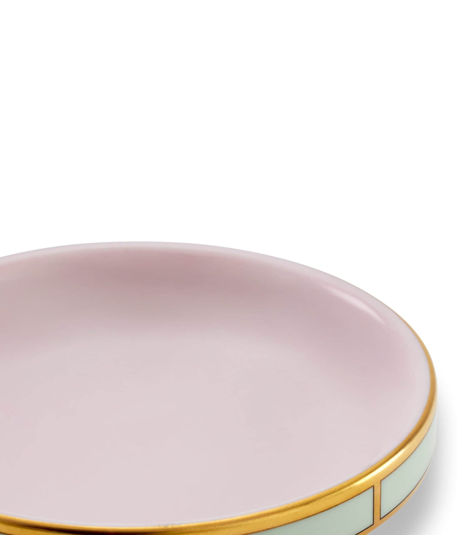 GINORI 1735 Porcelain Colonna Diva Rosa Butter Dish (10cm)