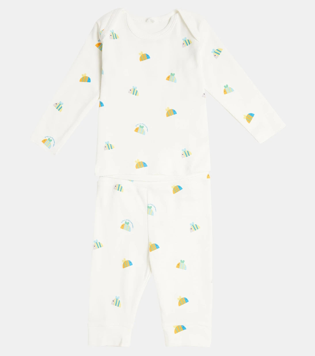 Stella McCartney Kids - بيجاما أطفال قطنية مطبوعة