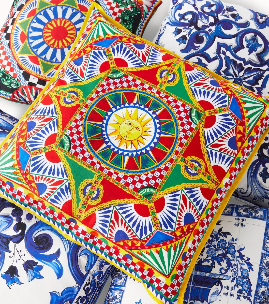 Dolce&Gabbana Casa - Medium printed canvas cushion