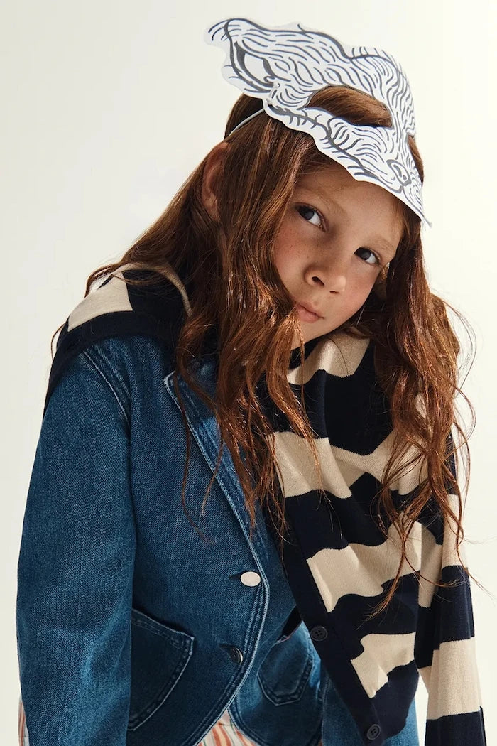 Детска памучна жилетка MAX&Co. MAXK25F KNITWEAR