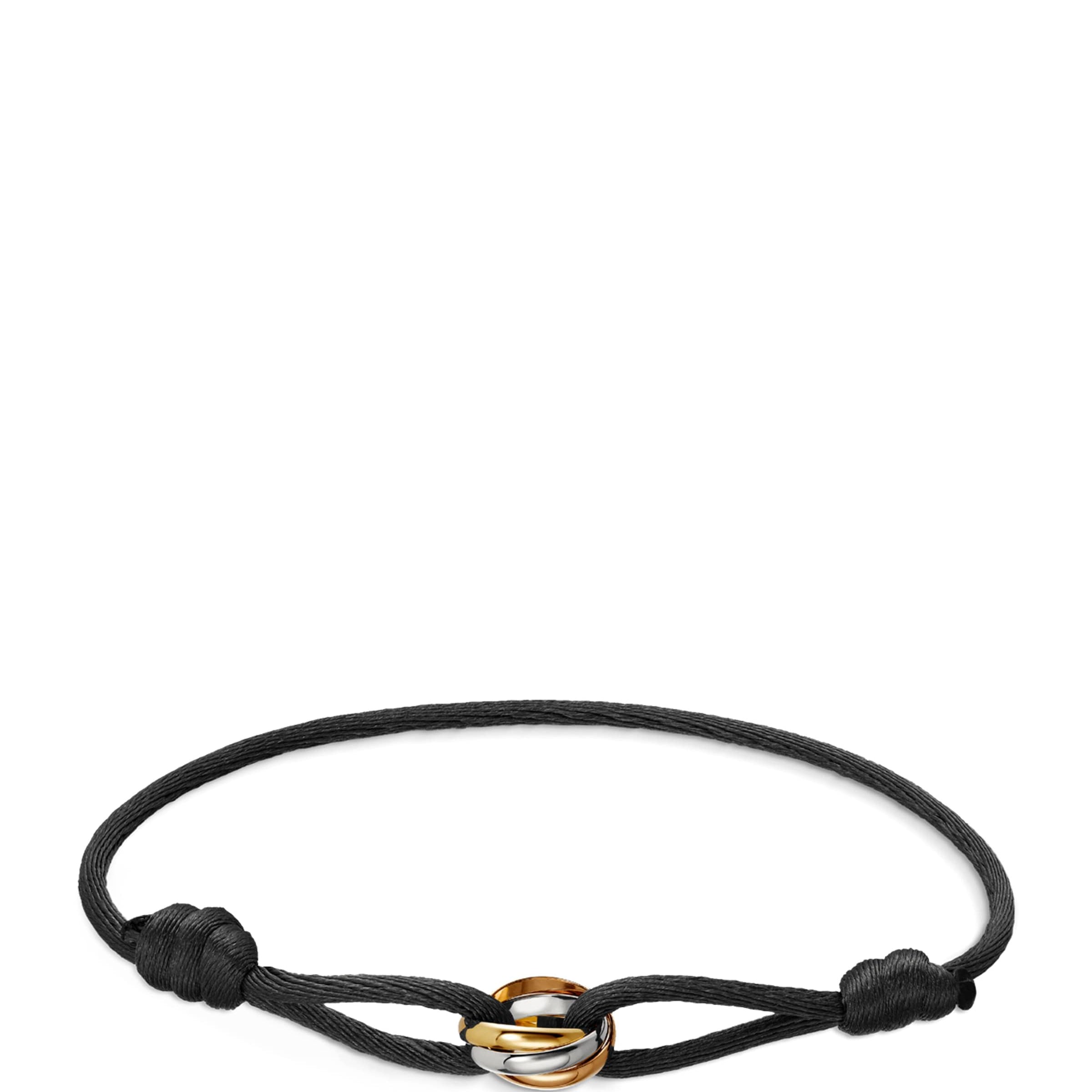 White, Yellow and Rose Gold Trinity Bracelet