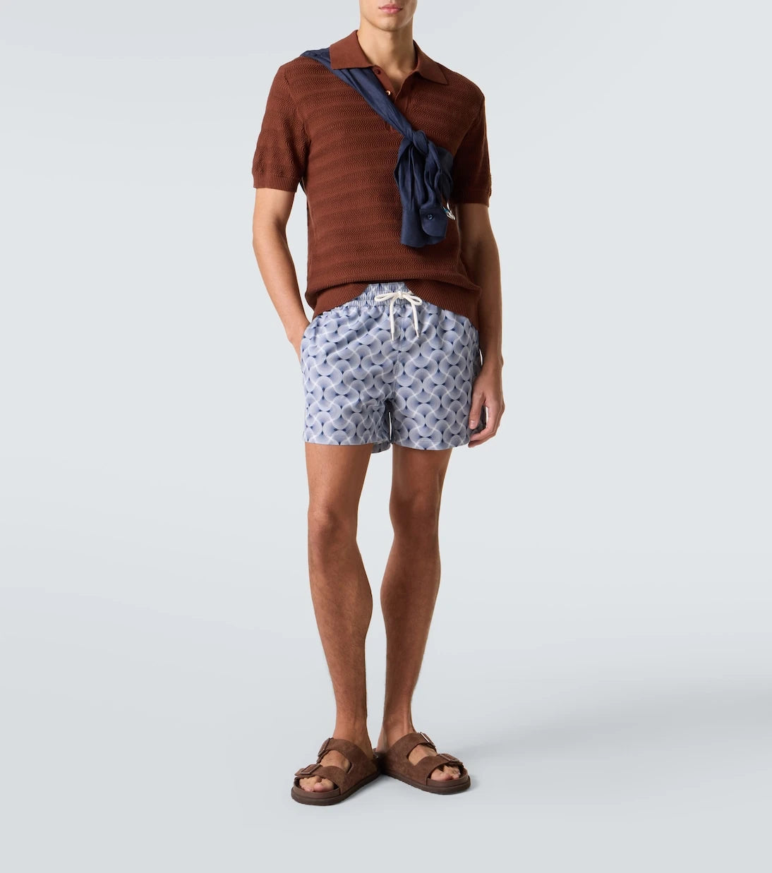 Frescobol Carioca - Vidal knit cotton polo shirt