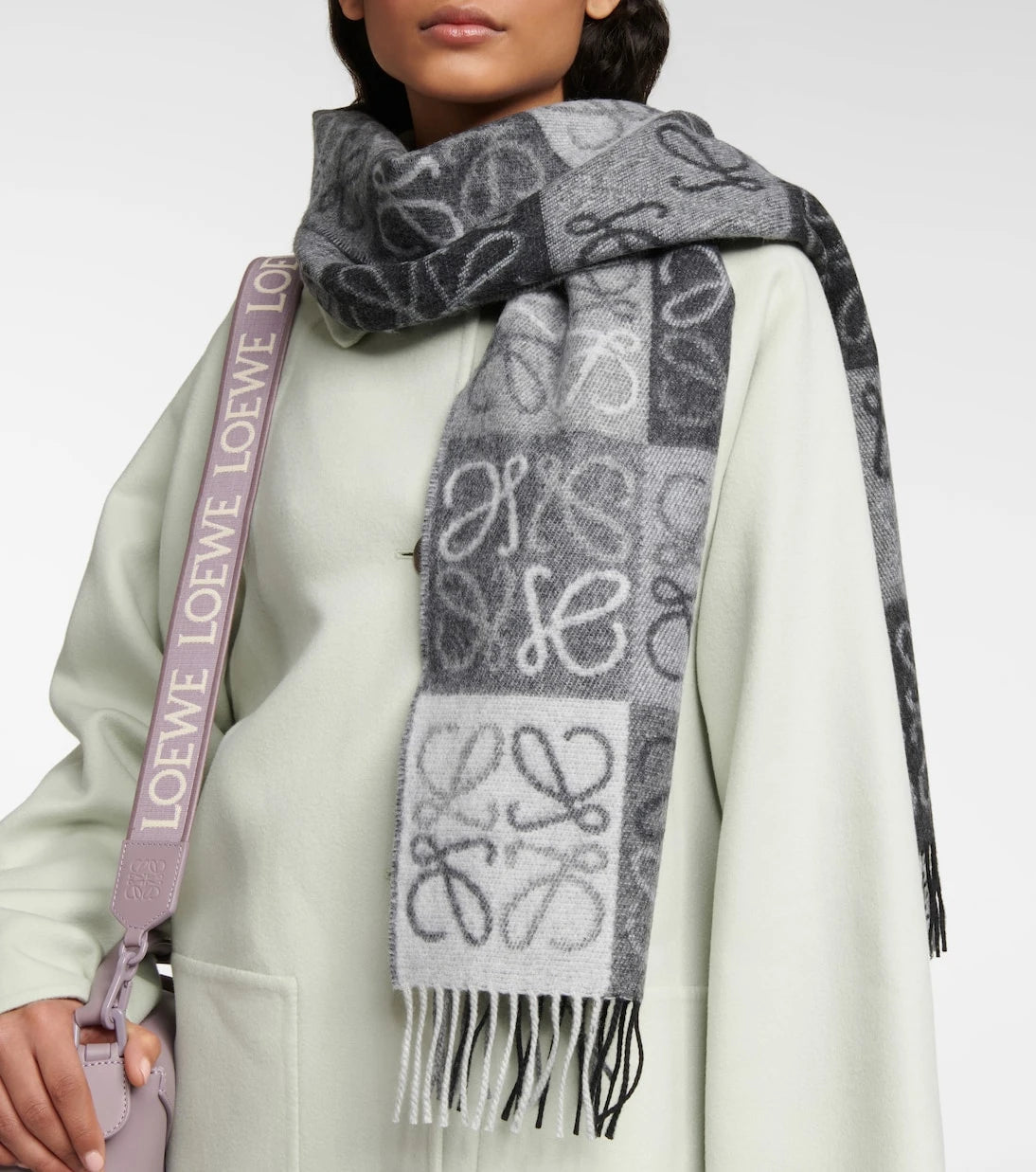 Loewe - Anagram wool and cashmere scarf