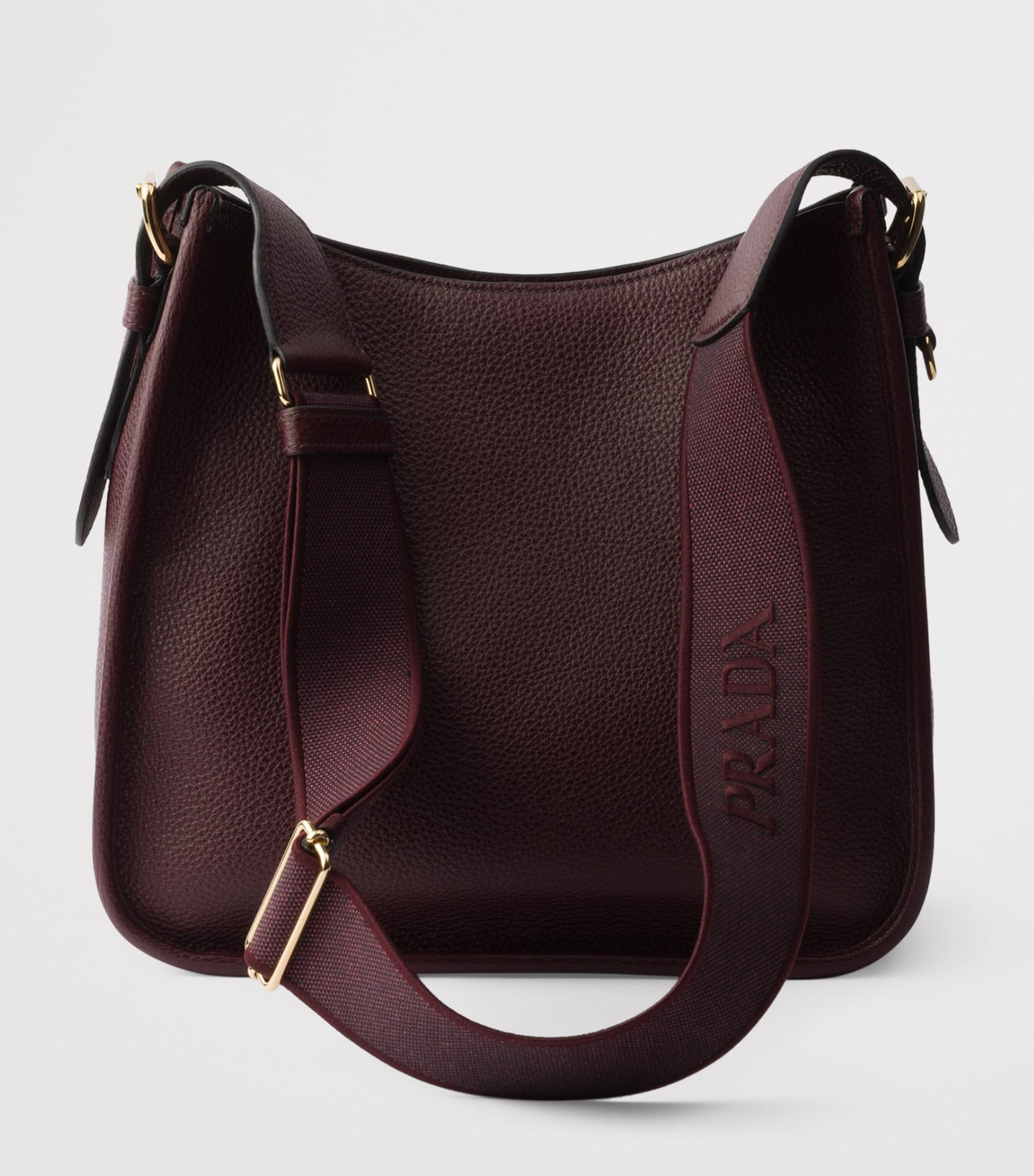Prada Burgundy Medium Leather Shoulder Bag