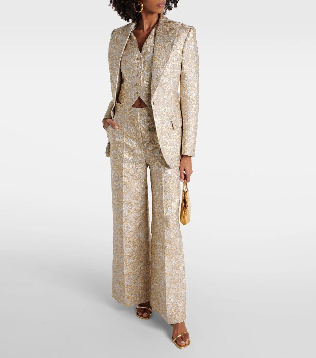 Stella McCartney - Single-breasted brocade blazer