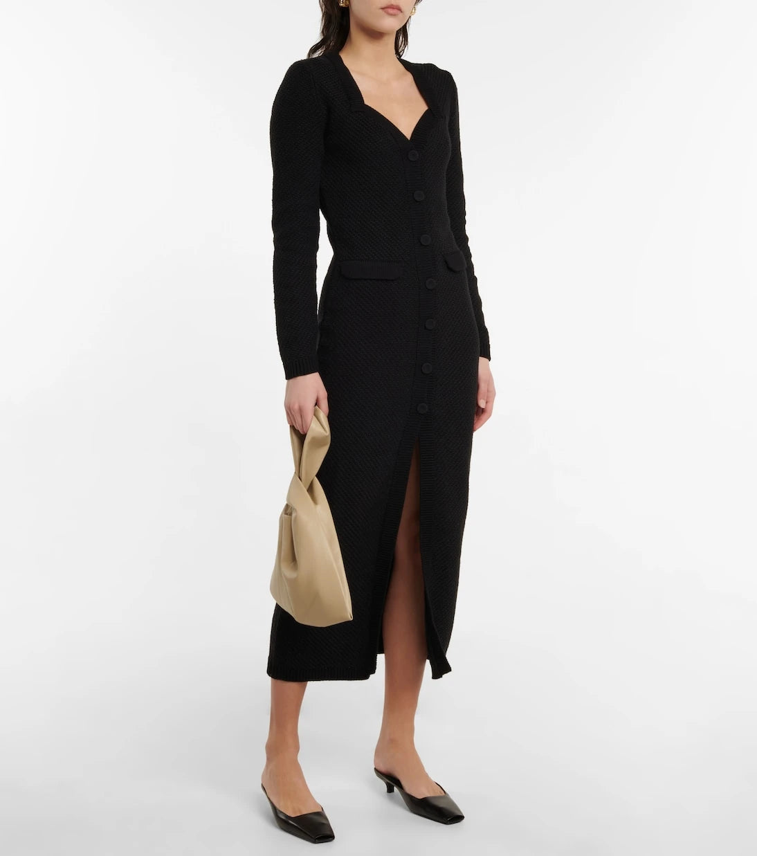 Nanushka - Dana knitted cotton midi dress