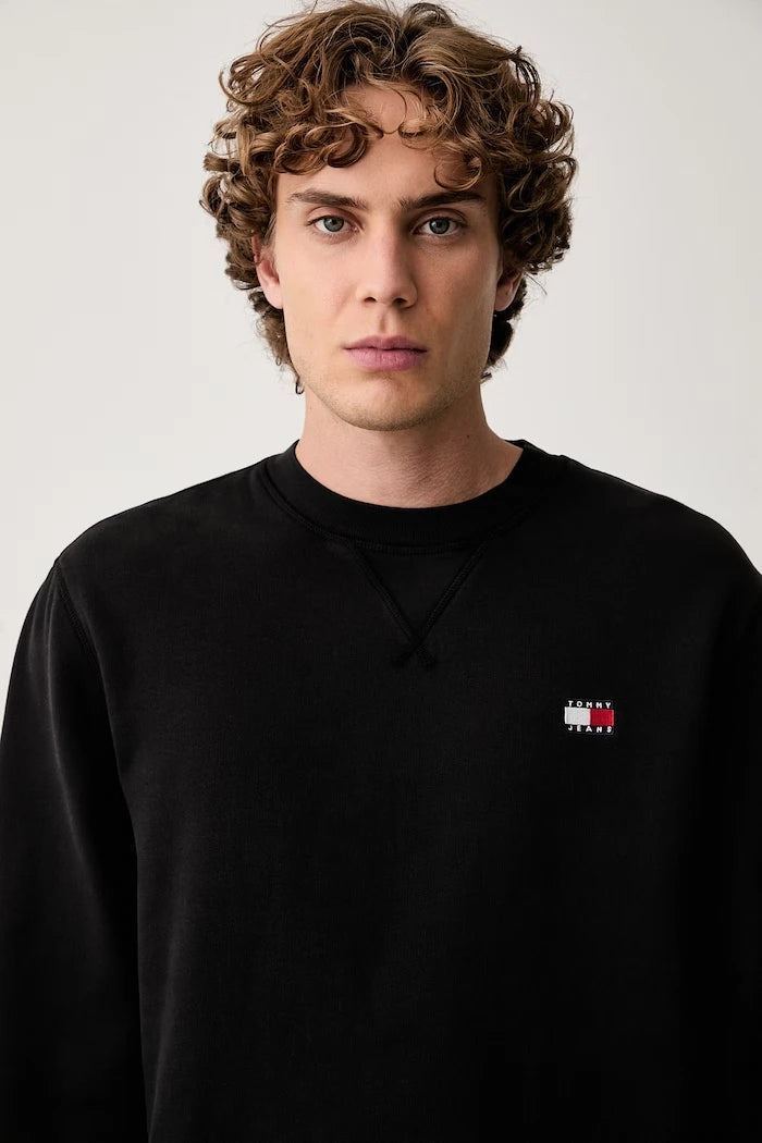 Tommy Jeans erkek pamuklu sweatshirt