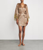 Silk Lace-Trim Gina Short Robe