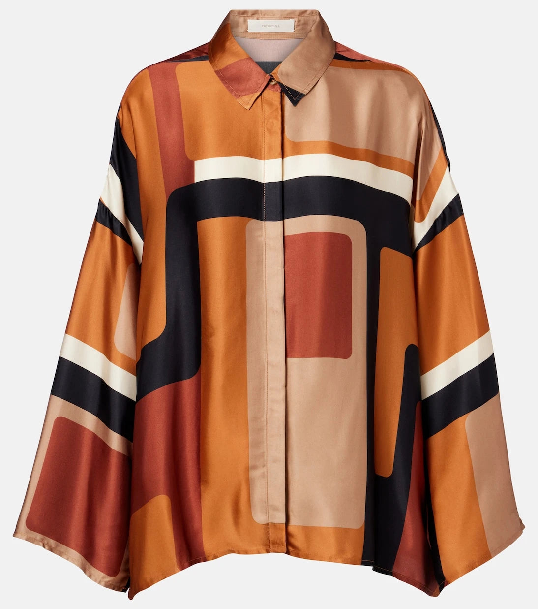 Faithfull - Cora printed satin shirt