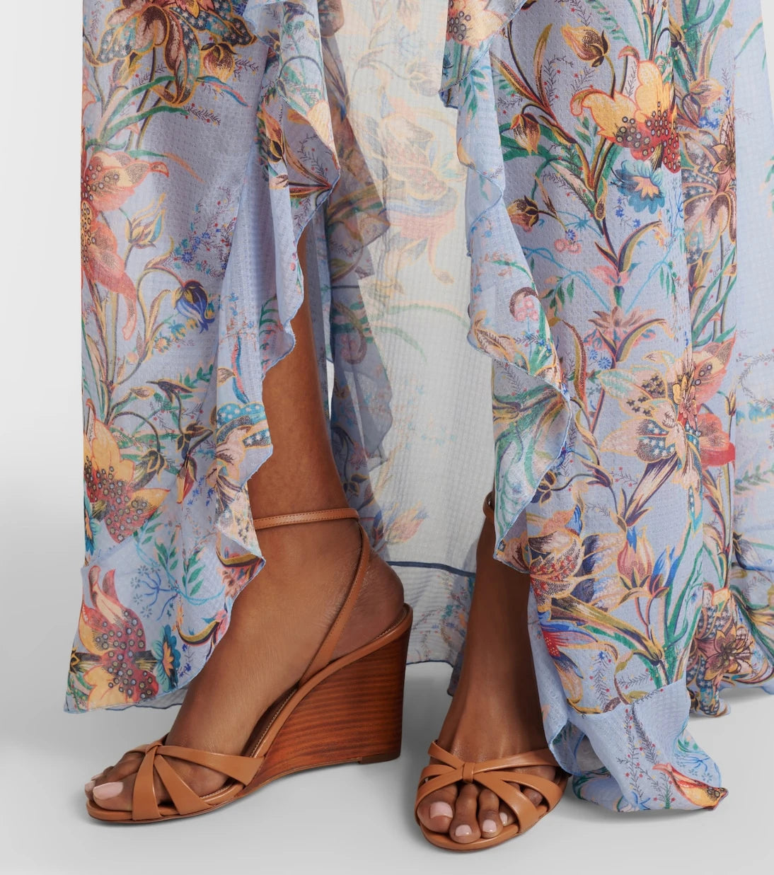 Aquazzura - Tati leather wedge sandals