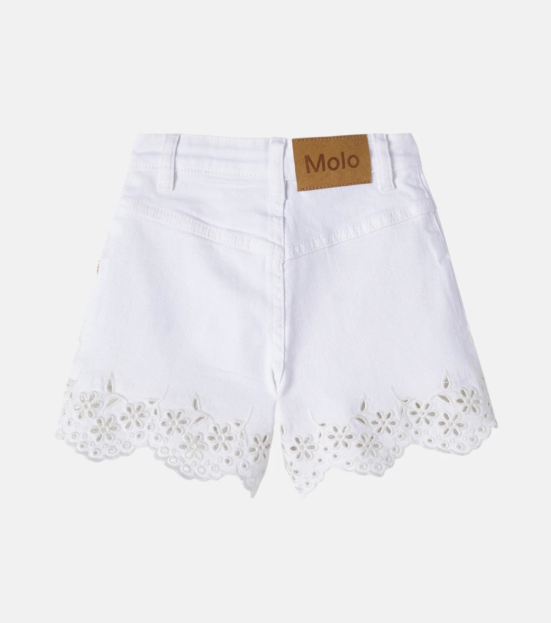 Molo - Adalyn broderie anglaise denim shorts