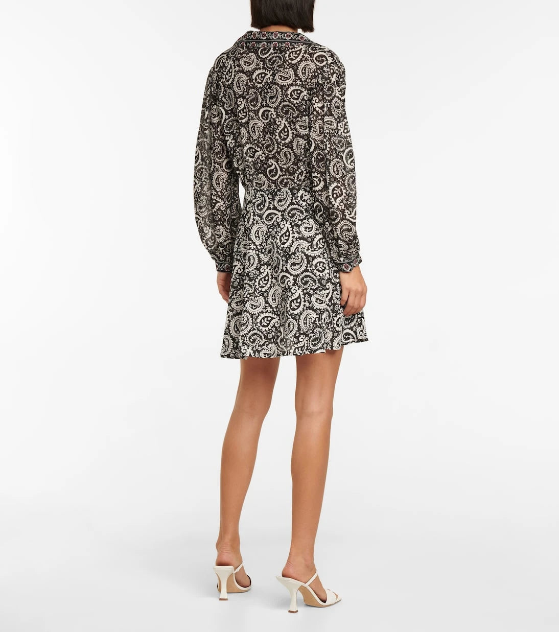 Rixo - Indy paisley-printed silk minidress