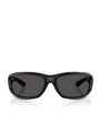 Ray-Ban Black Nylon Ultra Wrap 003 Next Generation Square Sunglasses
