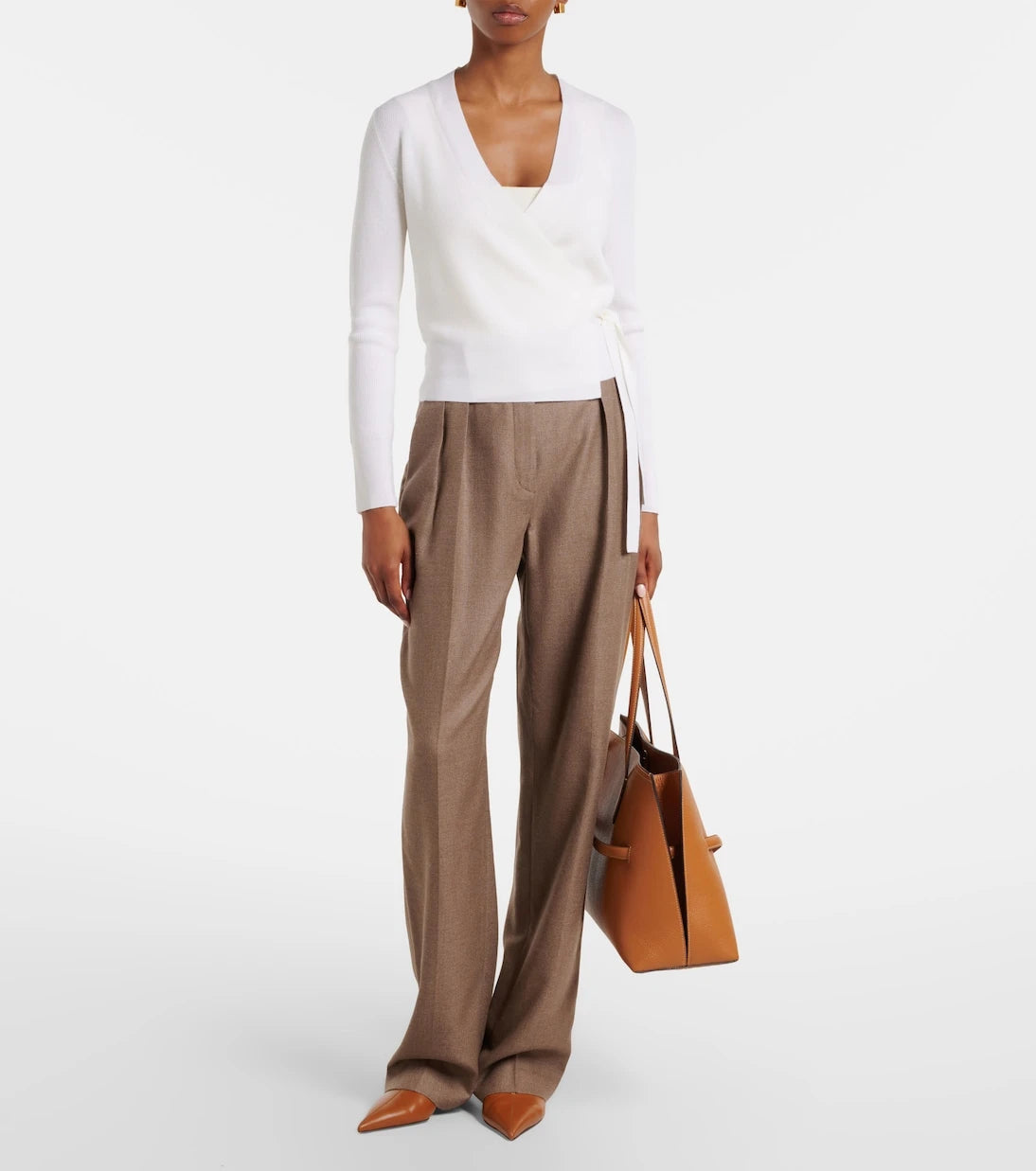 Jardin des Orangers - Virgin wool wrap cardigan