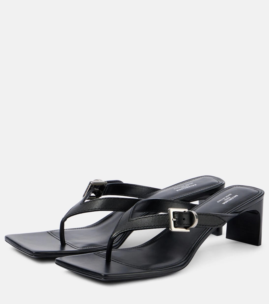 Balenciaga - صنادل Bel Air 50 الجلدية