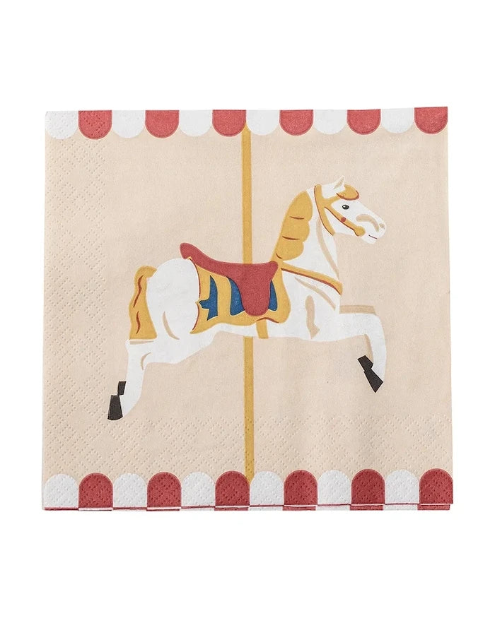 Bloomingville Merry-go-round 33 x 33 cm Kağıt Peçete Seti (20 Adet)
