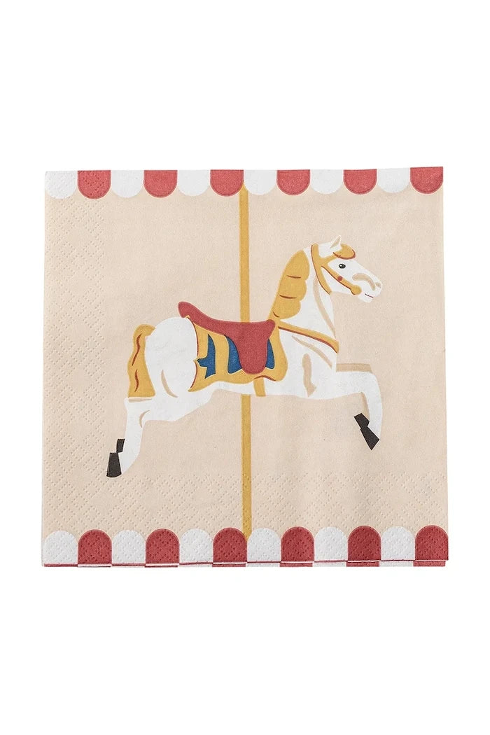 Bloomingville Merry-go-round 33 x 33 cm Kağıt Peçete Seti (20 Adet)