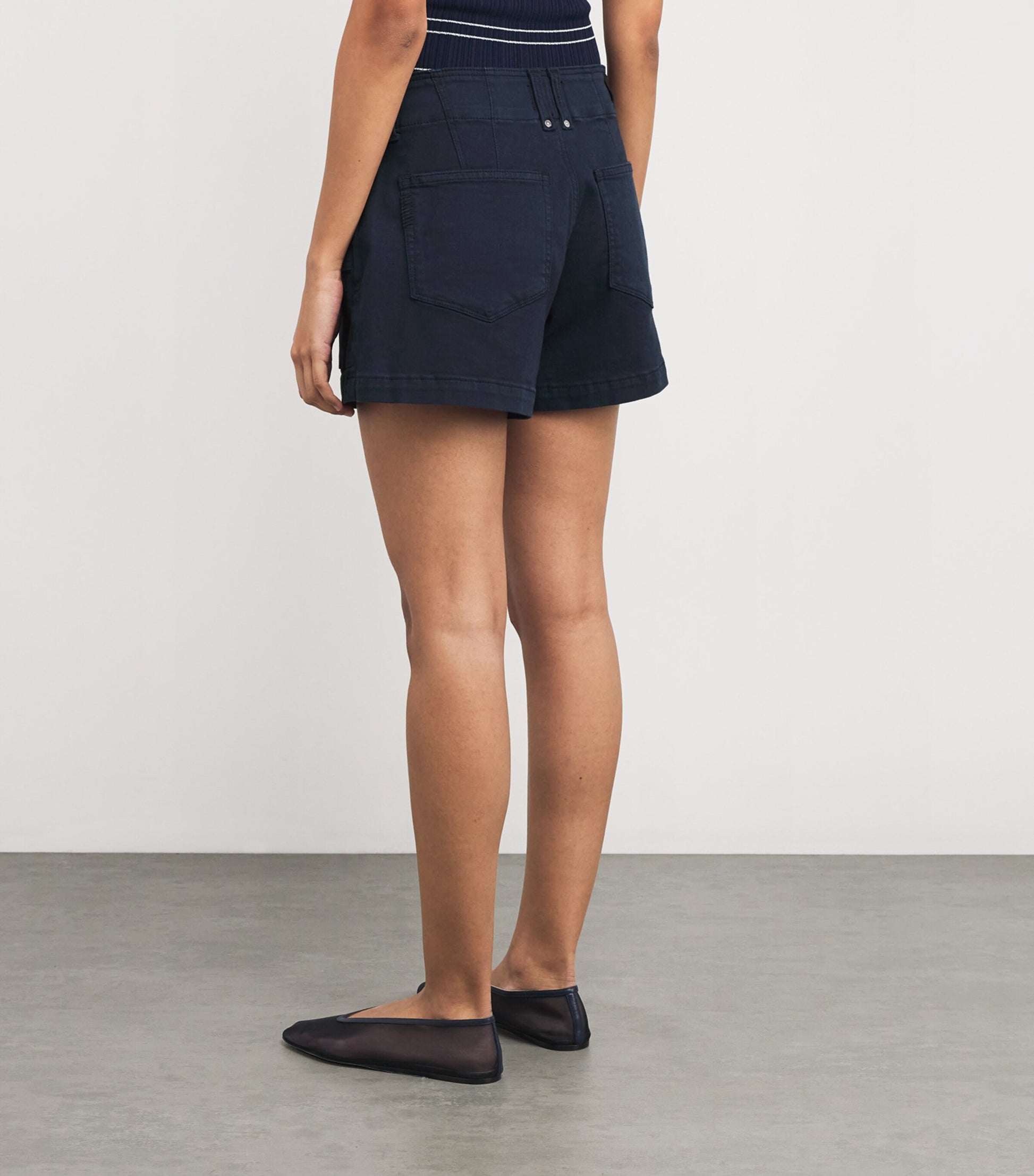 Navy Olivia Cargo Shorts