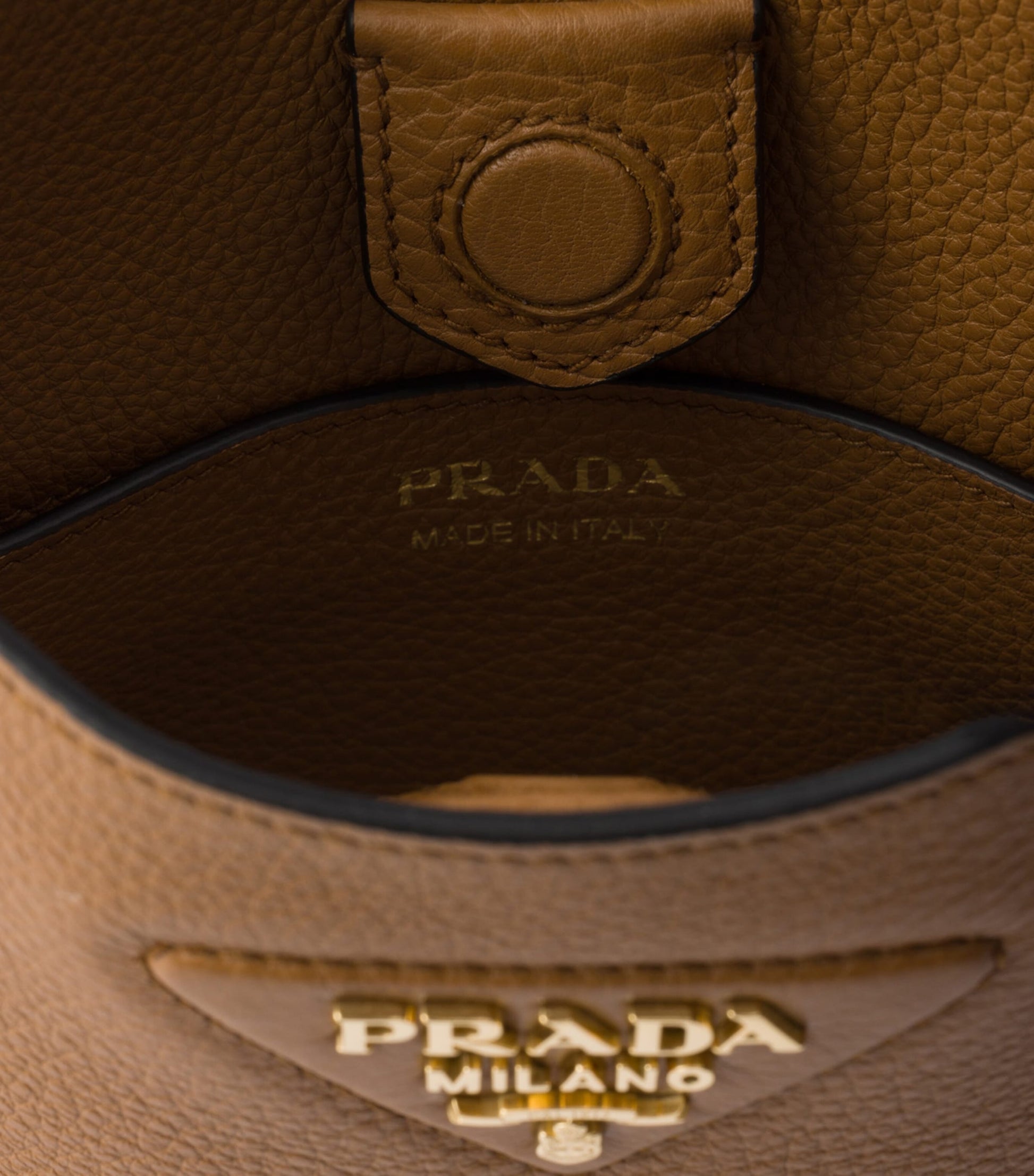Prada Brown Mini Leather Shoulder Bag