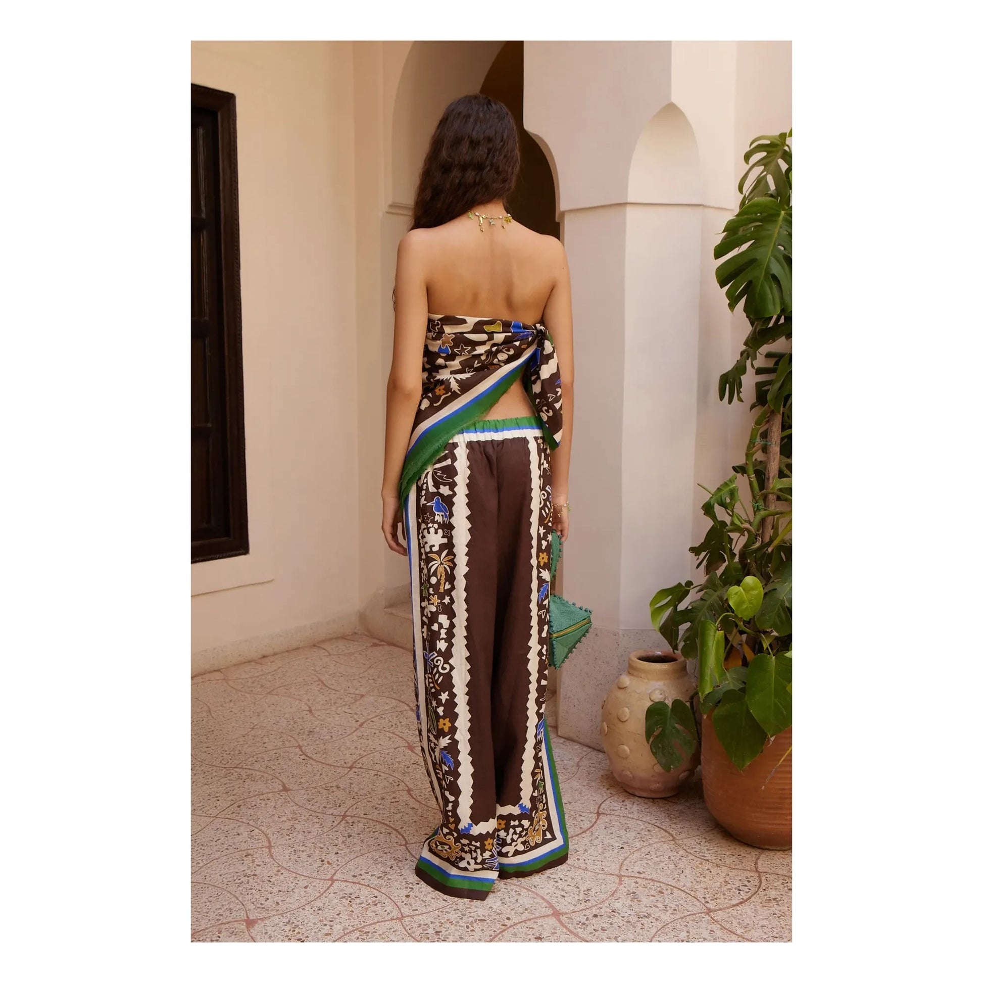Alémais - Moroccan pants Linen | Brown