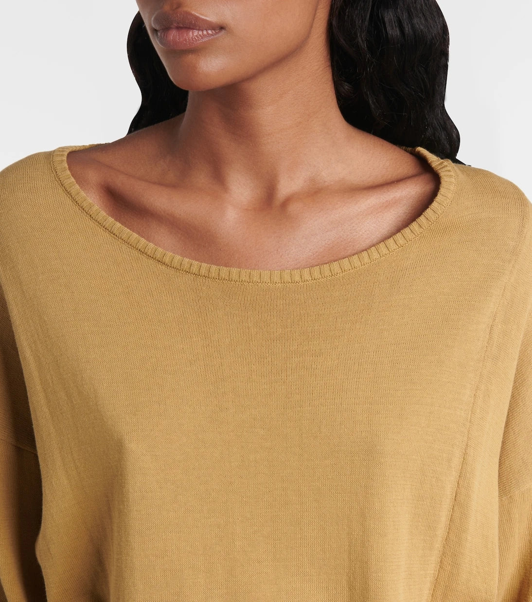 Lemaire - Trompe-l'œil cotton midi dress