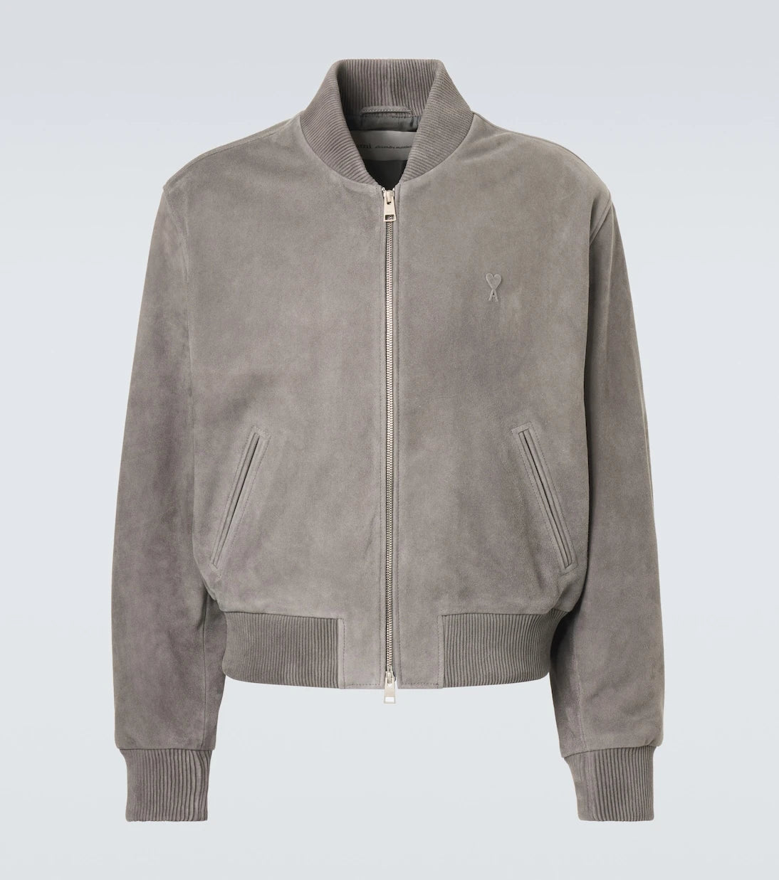 Ami Paris - Ami de Cœur suede bomber jacket