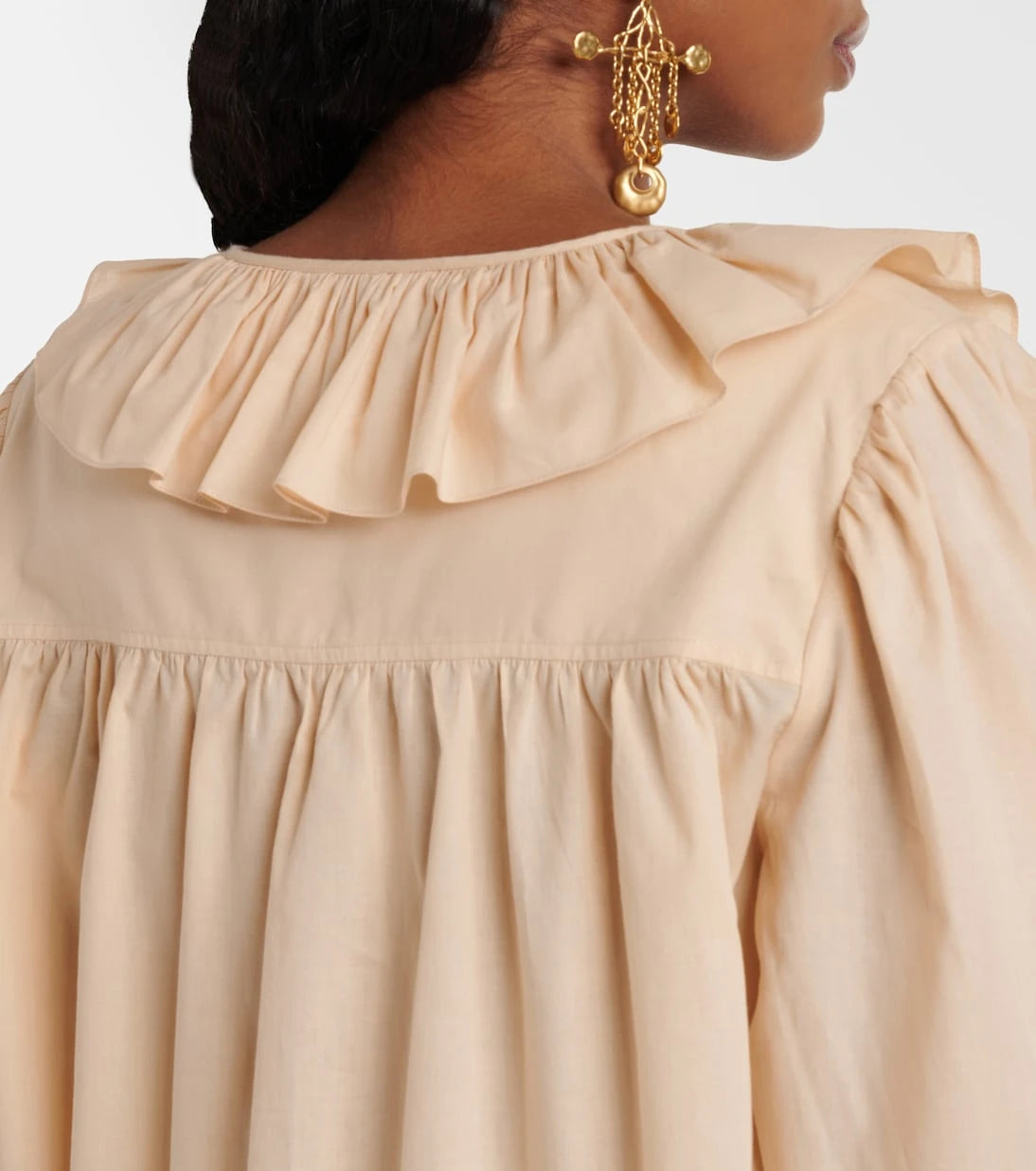 Chloé - Ruffled cotton voile blouse