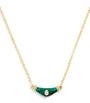 Yellow Gold, Diamond and Malachite Karma N*93 Necklace
