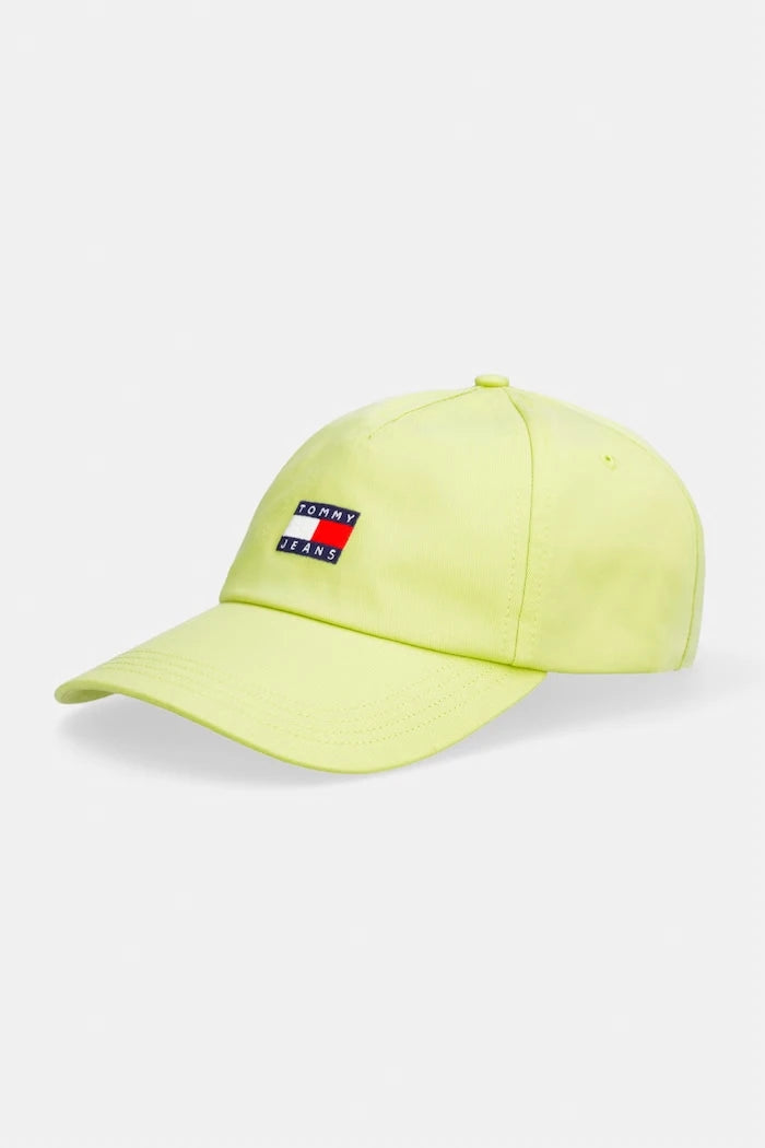 Tommy Jeans erkek pamuklu vizörlü şapka