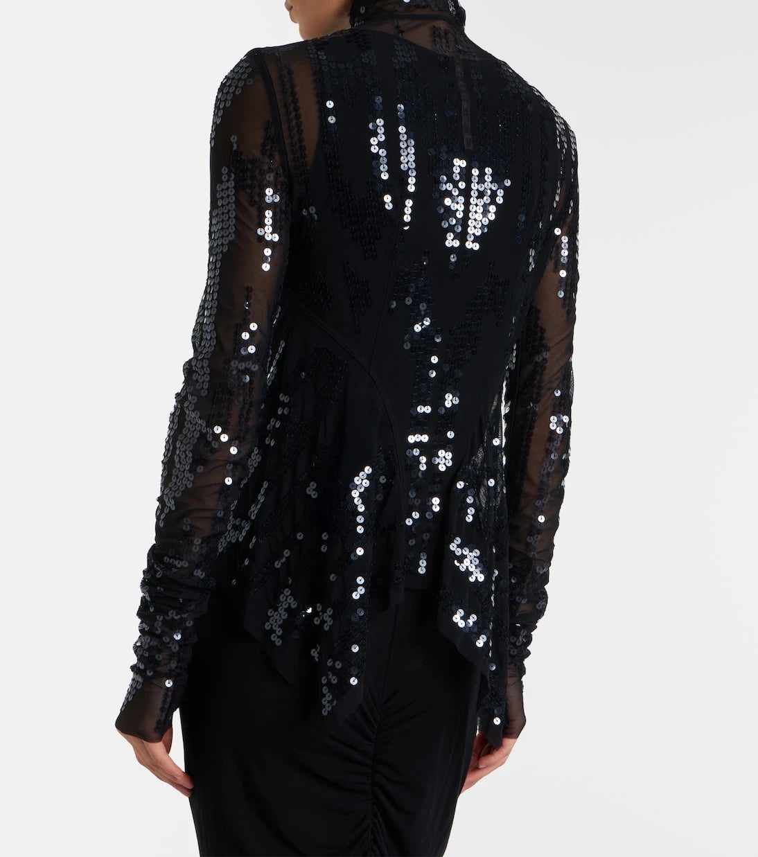 Rick Owens - Gary sequined tulle jacket