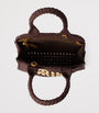 Miu Miu Brown Raffia-Effect Woven Tote Bag