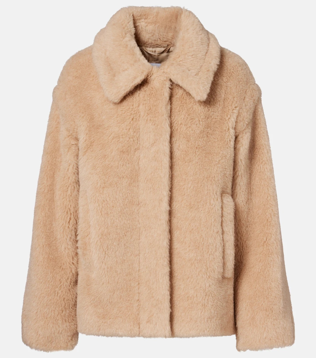 Max Mara - Tritone cropped teddy jacket