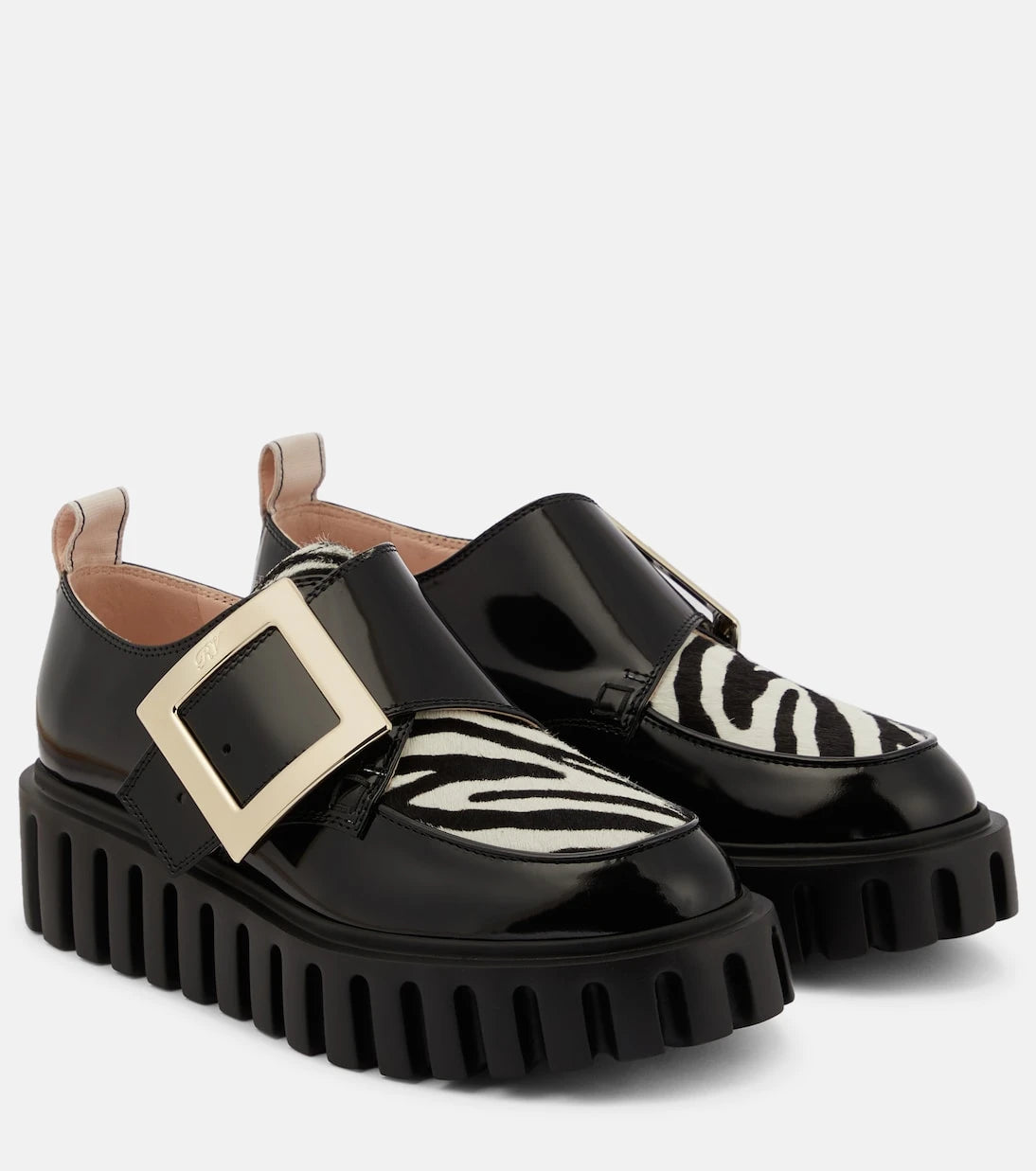 Roger Vivier - Viv' Go-Thick patent leather platform loafers