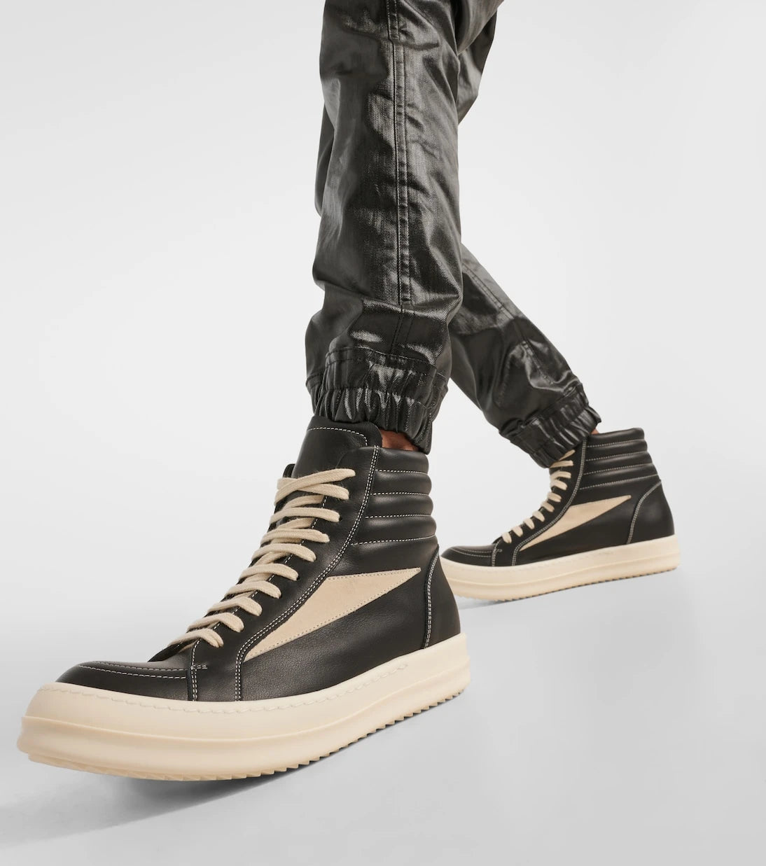 Rick Owens - Vintage leather high-top sneakers