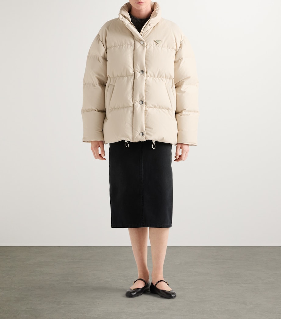 Neutral Down-Filled Puffer Jacket