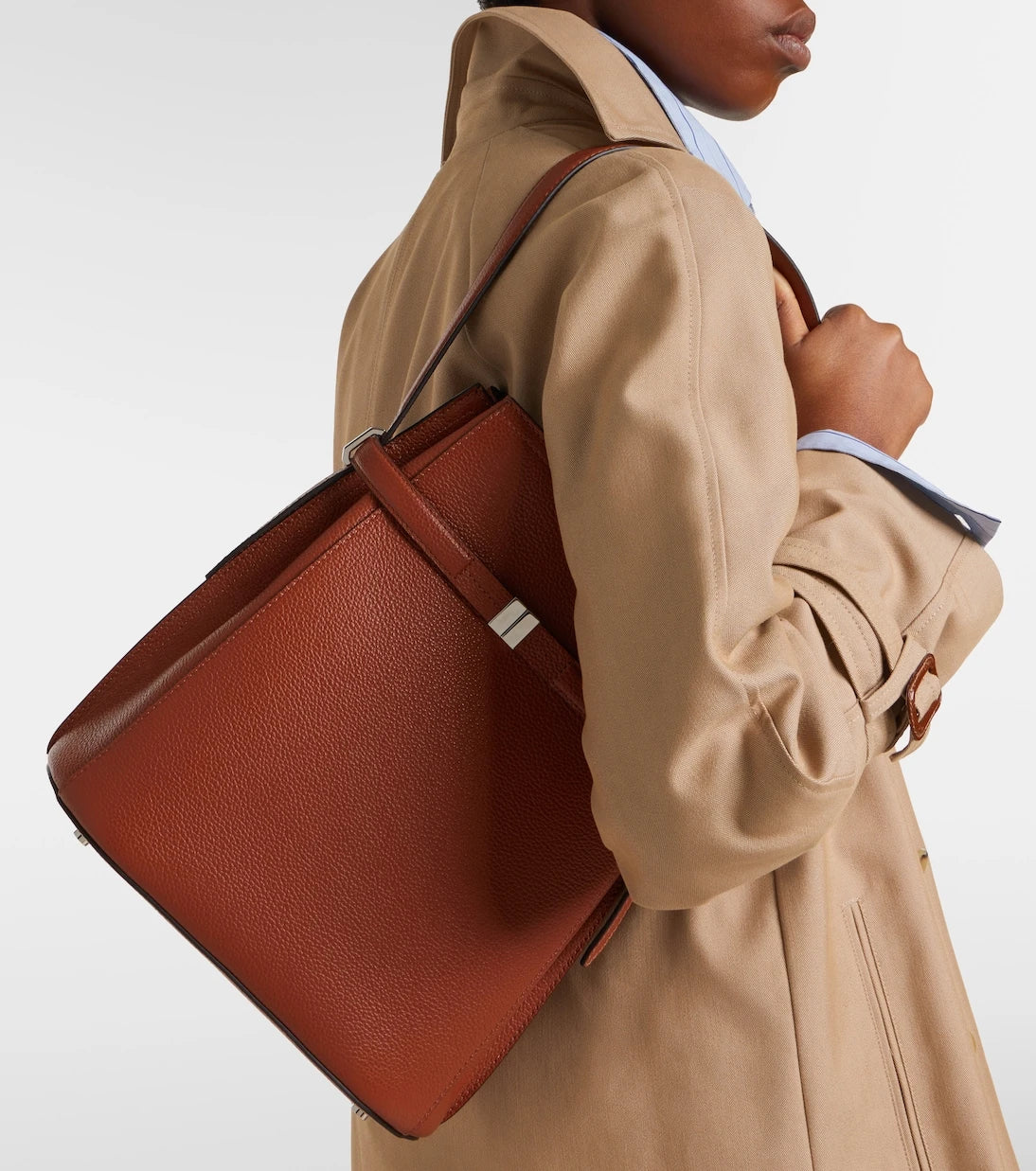Toteme - Belted leather tote bag