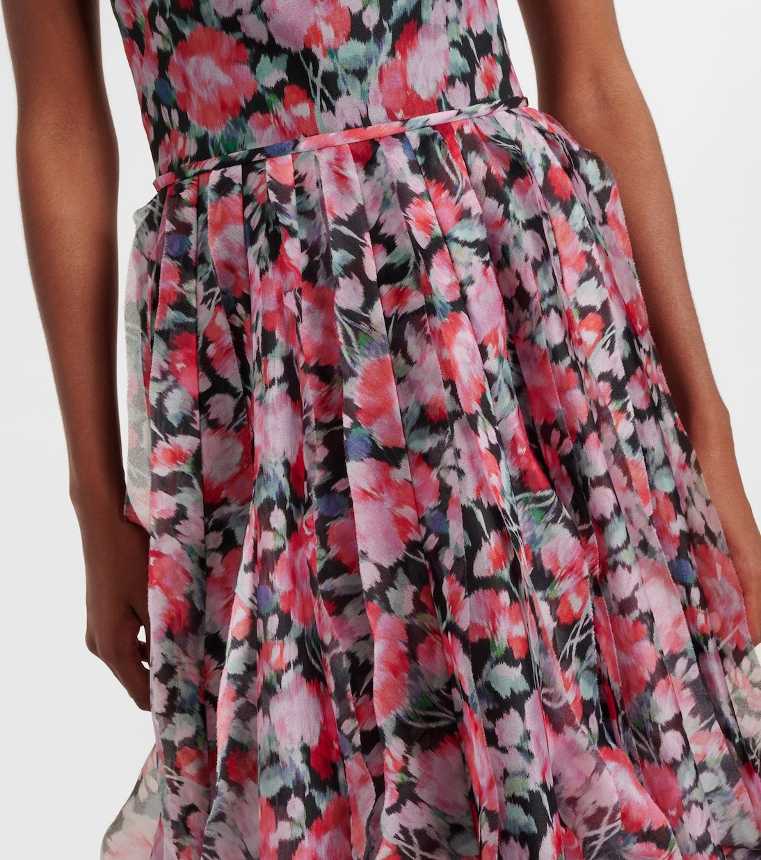 Carolina Herrera - Floral halterneck ruffled gown