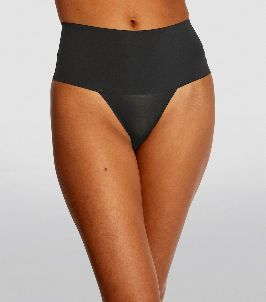 SPANX Black SPANXsupersmooth Undie-tectable Thong - Light Control