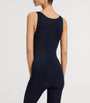 Navy Woolen Silk Tank Top