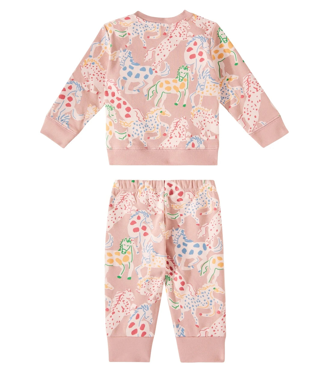 Stella McCartney Kids - بدلة رياضية قطنية مطبوعة للأطفال