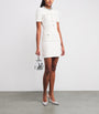 Self-Portrait Ivory Textured-Knit Mini Dress