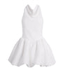 Self-Portrait White Crepe Halterneck Mini Dress
