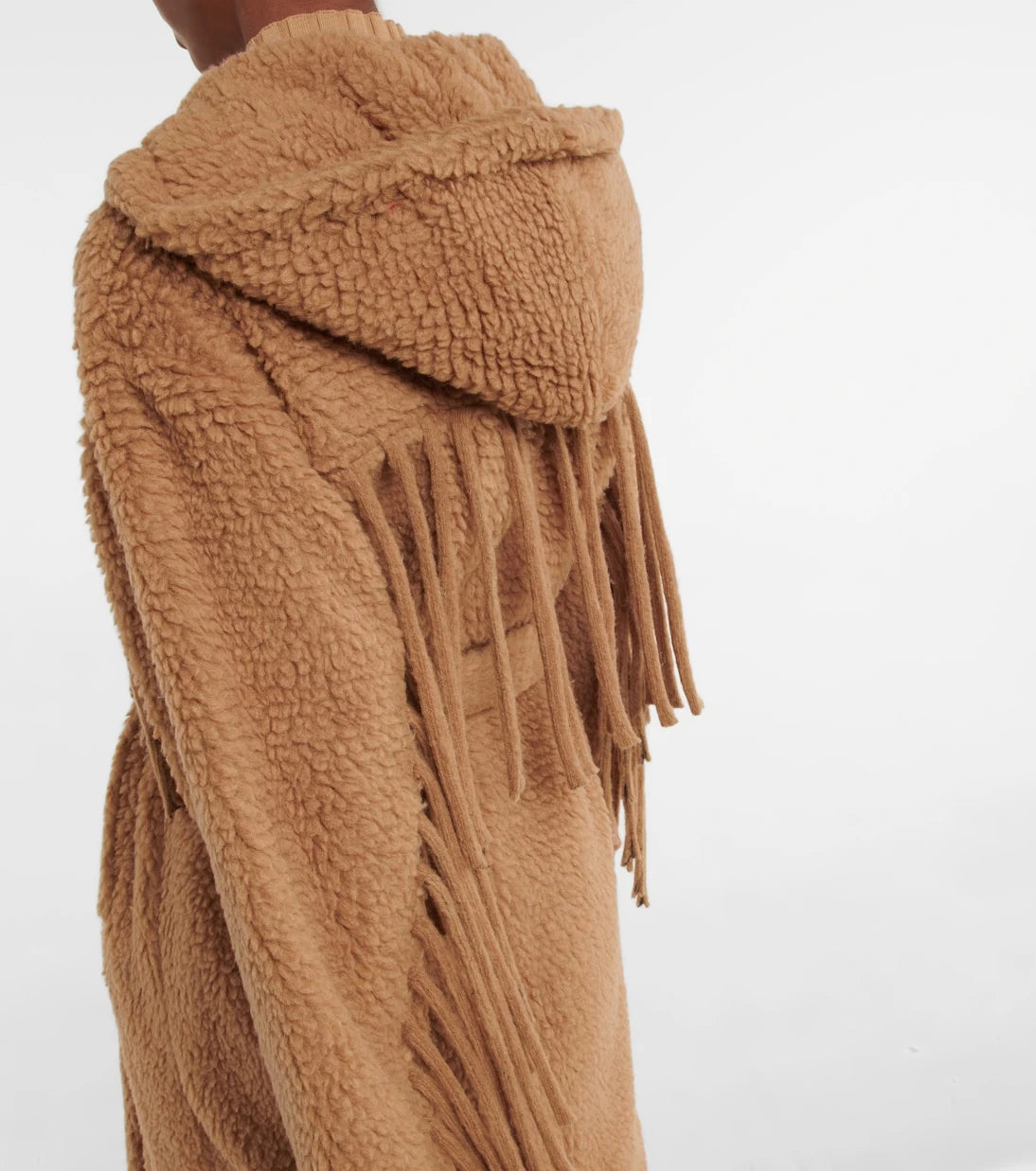 Stella McCartney - Fringed teddy coat
