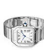 Large Steel Santos de Cartier Watch 39.8mm