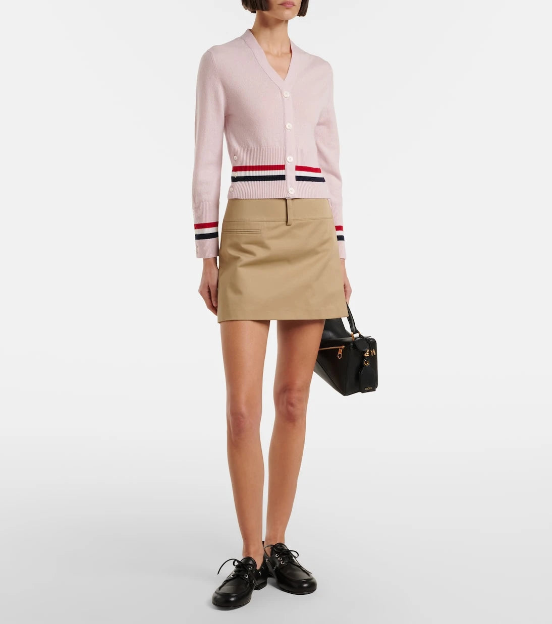 Thom Browne - Cropped cashmere cardigan