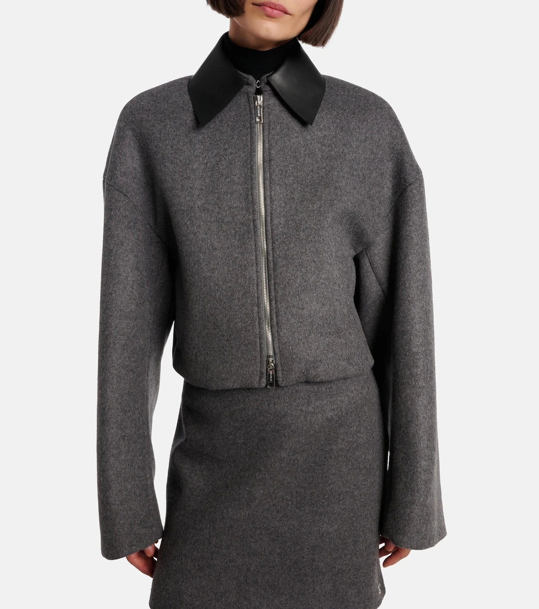 Sportmax - Vacuo cropped virgin wool jacket