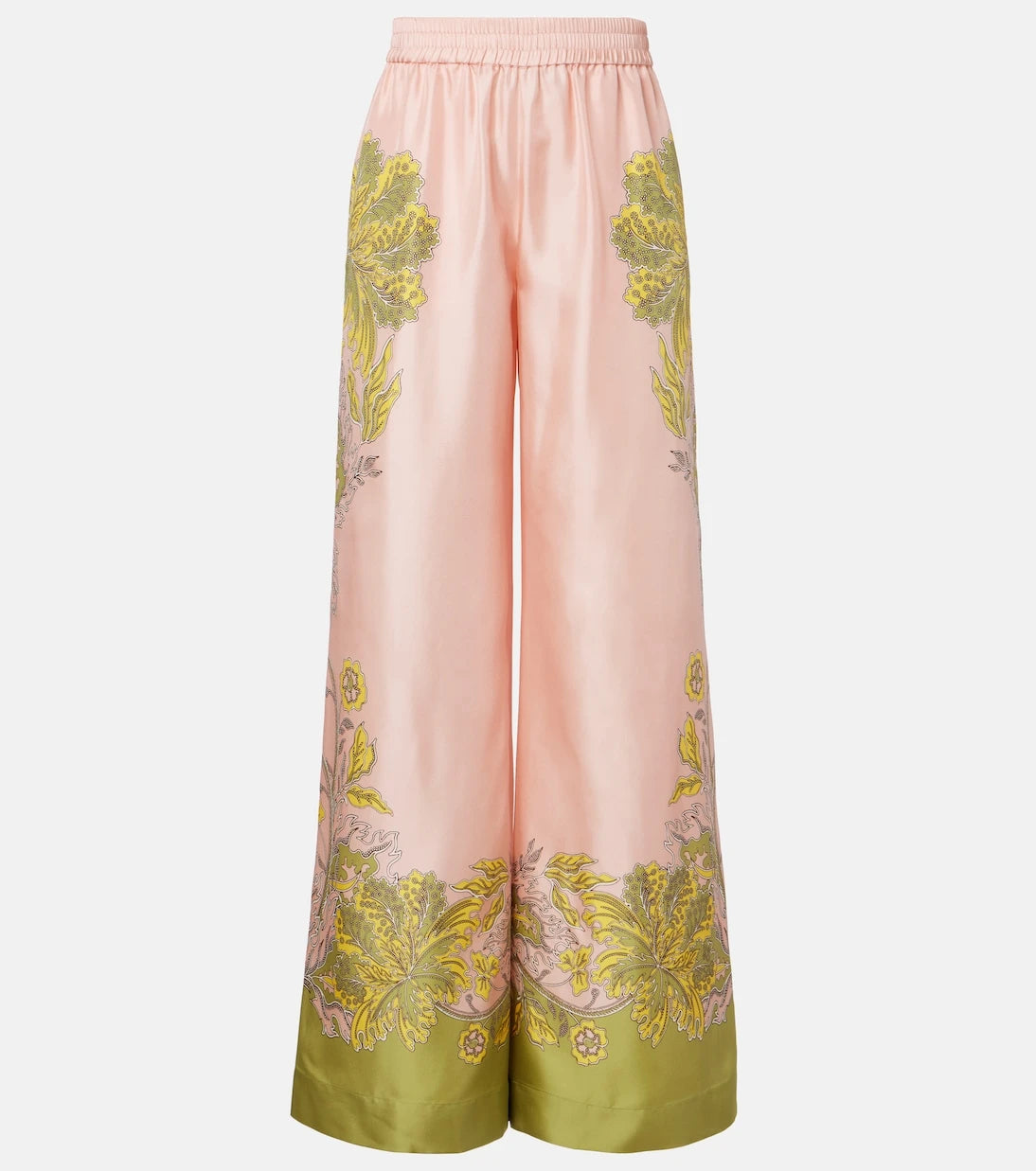 La DoubleJ - Floral silk twill palazzo pants